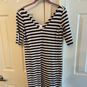 Black and White Stripped Dress (Banana Republic)